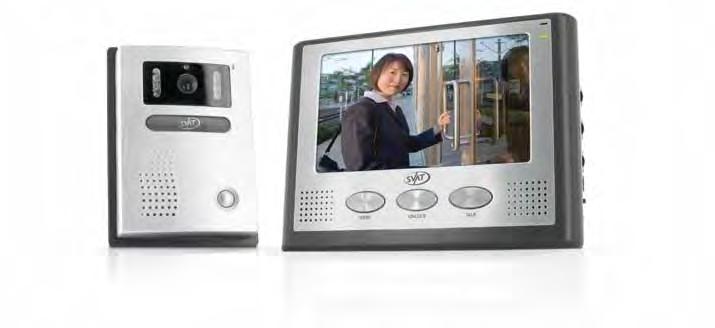 SVAT HANDS FREE 2-WIRE COLOR VIDEO INTERCOM SYSTEM w/ 7" LCD Monitor and Night