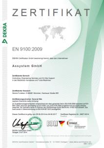 EN 9100 EN ISO 27001 Automotive