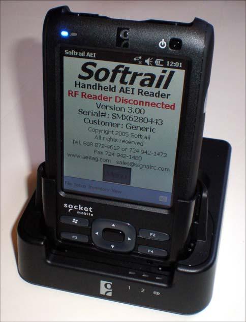 The SoMo 655 mobile computer s battery can be charged in the SoMo 655 mobile computer by placing the computer in the dock (see Figure 7).