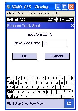 Spot names are by default given numerical names based on their position on the track (see Position 005 in