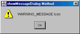 JOptionPane Message Dialogs