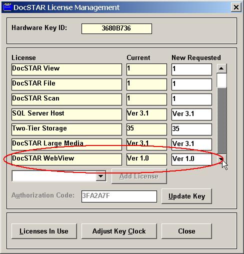 Step 1: Install DocSTAR WebView License on DocSTAR Host Purpose: This step enables the DocSTAR Host to communicate with DSWeb.