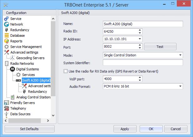 TRBOnet Configuration 4.1 TRBOnet Enterprise/PLUS Configuration I/O pins of the A200 gateway are supported in TRBOnet Enterprise (PLUS) 4.8.1.1008 and later versions.