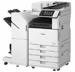 The imagerunner ADVANCE C3500i series also comes standard with a single-pass duplex scanner for scan speeds of 160 ipm (300 dpi)/51 ipm (600 dpi) and the ability to convert and send documents