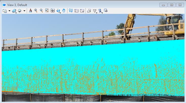 Figure 28: Baseline and Subsequent point cloud data projected onto calibrated image The next step is to simply select process all panels to run the extraction tool.