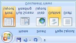 Click on the Outline icon to display the document in Outline