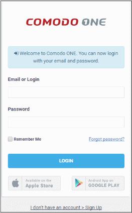 Enter your email address and password and click 'Login'.