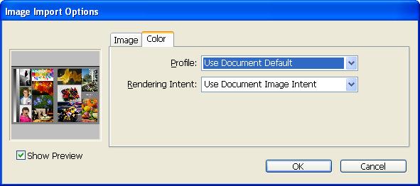 MANAGING COLOR IN PAGE LAYOUT APPLICATIONS 41 Importing objects All RGB objects placed in a document, except for RGB TIFF objects, are affected by your RGB print settings.
