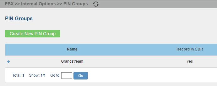 PIN GROUP SUPPORT The UCM6100 now supports pin group. Once pin group is configured, users can apply pin group to specific outbound routes.