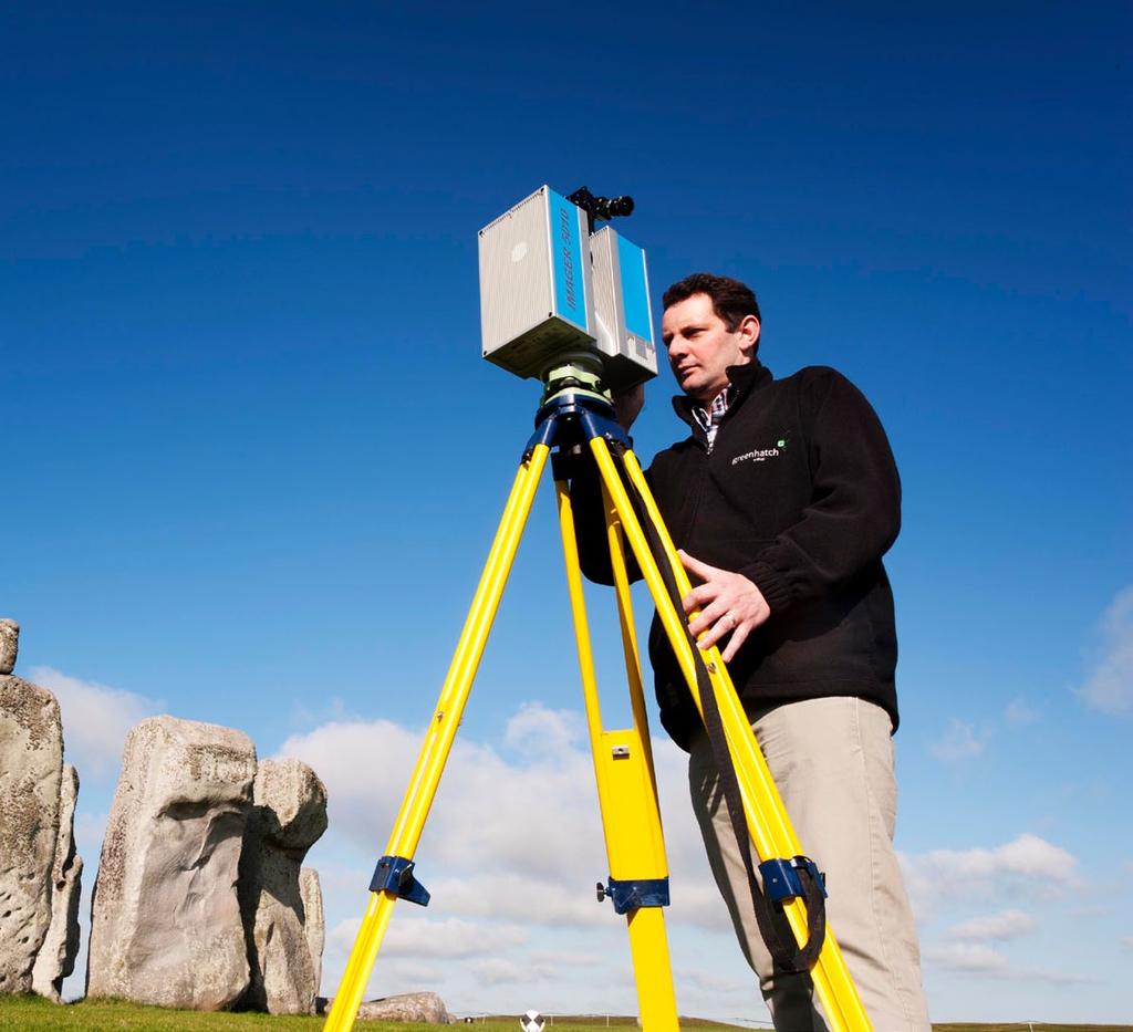 The Z+F Imager 5010 laser scanner and accompanying Leica Total Station surveying the stone faces at 0.5mm interval.