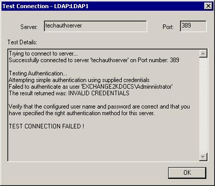 RULES OBJECTS From Users and Groups 6 Make sure you have specified the server name or IP address and LDAP Port number correctly remember that the server may not be using the default port number of