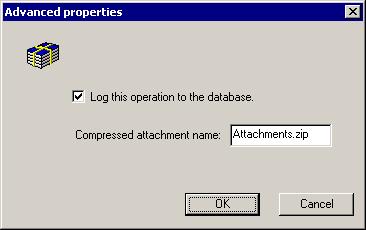 RULES OBJECTS Compress Attachments Objects 6 Procedure 6-29: Configuring the Compress Attachments object Step Action Advanced Settings 8 Click Advanced properties.
