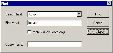 MESSAGE ADMINISTRATOR The Message Administrator Panels 7 Searching for E-mails To search for e-mails, follow Procedure 7-5: Procedure 7-5: Searching for e-mails Step Action 1 To search queues and