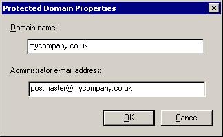 3 SETTING UP E-MAIL FILTER Configuring E-mail Connection Management Adding a Protected Domain To add a protected domain, follow Procedure 3-4.