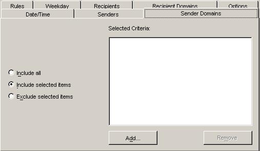 REPORTING Traffic Statistics Reports 10 Procedure 10-15:Specifying senders in a report (Continued) Step Action Excluding Selected Items 9 Select Exclude selected items.