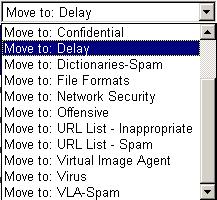 11 REMOTE ADMINISTRATION Message Administrator Procedure 11-1: Moving, releasing or deleting e-mails (Continued) Step Action 2 In the Action: drop-down, select what you want to do with the selected