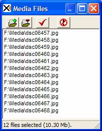 Selecting Media and GPS Files These dialog boxes are accessed from the GPS Matching screen when you click Media Files or