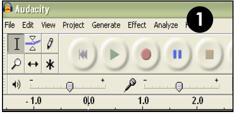 Then, open Audacity. 2. Select the source of your audio.