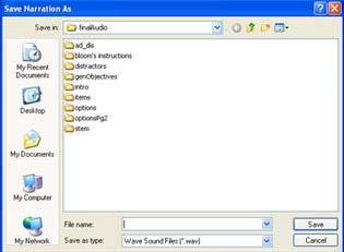 Select Voice Narration on the Camtasia start