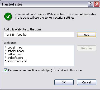 5. Clear the Require server verification (https:) for all sites in this zone box 6.