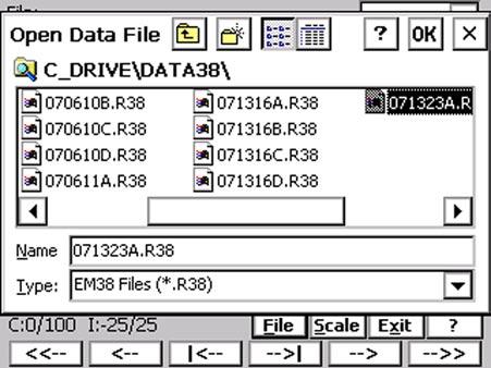 7. View Data Files This option allows you to view recorded data files.