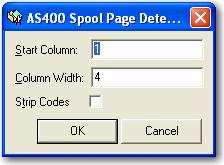 Chapter 6 Report Management AS400 Spool (3/1 Digit Commands) This method provides a means of interpreting standard control codes that appear in AS400 spool files.