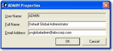 Chapter 12 Global Administration Editing an Existing Global Administrator To edit an existing global administrator: 1.