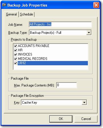 Chapter 4 Entity Administration Editing an Existing Backup Job To edit an existing backup job: 1. From the PaperVision Administration Console, select the entity.