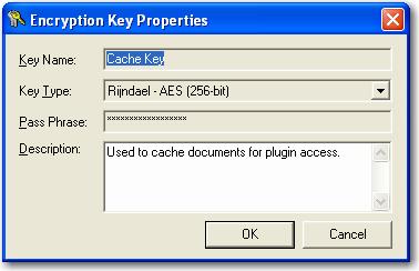 Chapter 4 Entity Administration Editing an Existing Encryption Key The only information that can be modified for an existing encryption key is limited to the description.