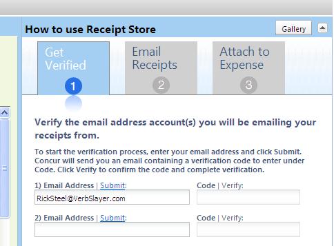 Section 1: Verify Email Addresses (continued) 2. On the Get Verified tab, enter each email address, and then click Submit for each.