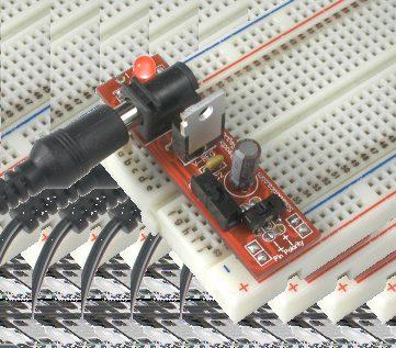Fast and practical breadboard power The BVR has been specially designed to mount onto the power rails of a standard