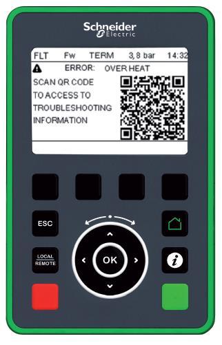 curve QR code for direct link to trouble-shooting Warning on