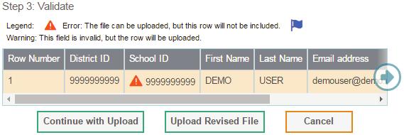 Step 2: Preview 2.1 Preview the first few records from the file to ensure that you selected the correct file and that the information is in the appropriate columns. 2.2 Click Next to begin the process.