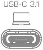 3.3 Connecting the USB-C Docking Station USB-C Docking Station with Power Delivery 1) Connect the Dock to an AC power outlet or the Dock will not operate 2) Connect the included (USB-C) cable to the