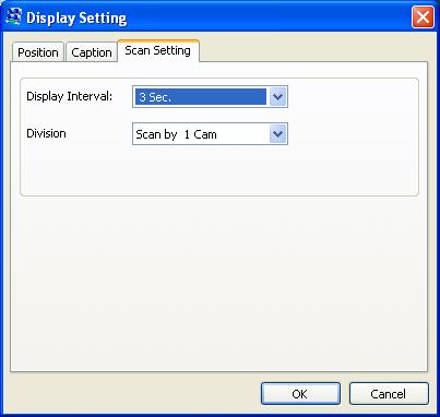 4. To configure the scan display settings, right-click the Scan Window, select Setup. This dialog box appears. Figure 8-30 [Position] Sets the position (coordinates) and size of the Scan Window.