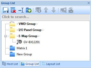1 Introduction 1.3.4 The Group List Figure 1-4 The buttons on the Group List: No. Name Description 1 Save Saves the changes made in Group List.