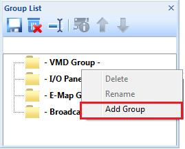 9 Other Applications 4. Optionally group the hosts. You may create a group by its location or purpose, such as a VMD group, I/O Panel group, or an E-Map group.