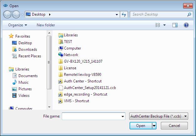 Import Settings 1. From Authentication Center s main window, click System and select Import Data.