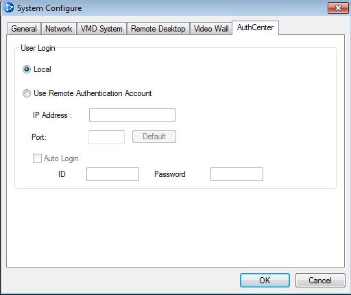 10.6 Authentication Center Settings You can have all the user accounts and their access rights centrally managed by Authentication Center. For more details on Authentication Center, see 9.