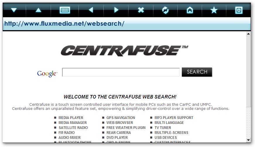 CORE FEATURES WEB BROWSER 2. Scroll Buttons 3. Keyboard 4. Back/ Forward 5. Stop 6. Refresh 9. Toggle 7. Home Full Screen 8. Favorites 1.