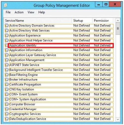 Configuring the Application Identity will specify where the Group Policy will be applied. References: http://www.grouppolicy.