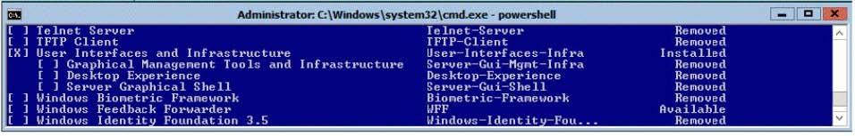 You need to install the Server Graphical Shell feature on Server1. Which two possible sources can you use to achieve this goal? (Each correct answer presents a complete solution. Choose two.) A.