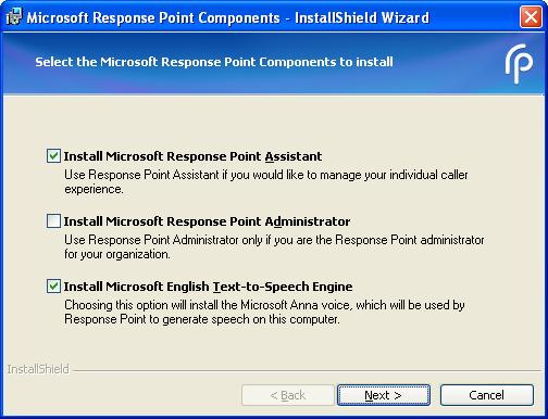Installing Microsoft Response Point Assistant The Microsoft Response Point Assistant program gives you, as a phone user, more options to configure the phone system, including specifying how calls are