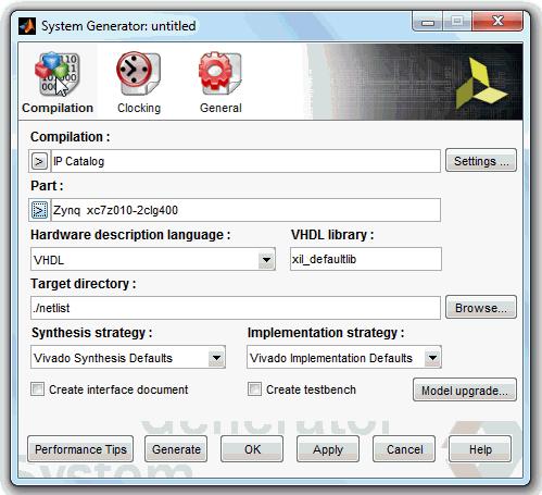 AXI Lite Interface Generation Auto assign address offset (Enabled): Each Gateway is associated with a register within the AXI Lite Interface and this control specifies that Automatic assignment of