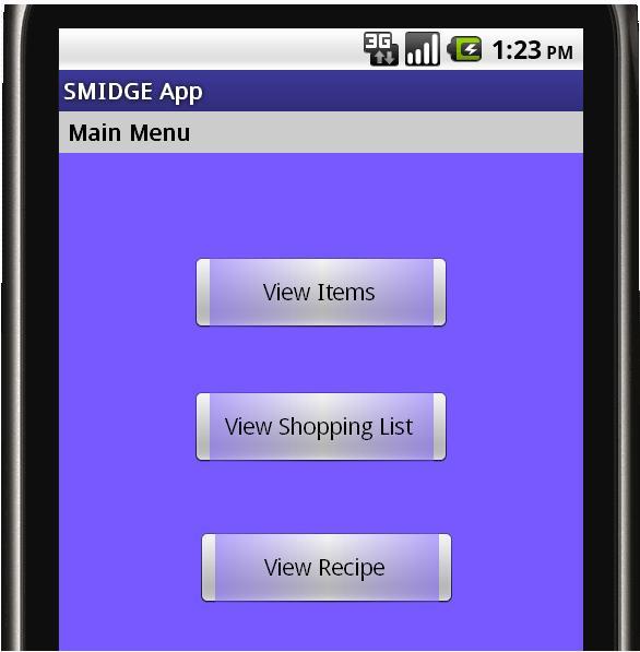 Mobile App -Goals- Access the inventory at any time,