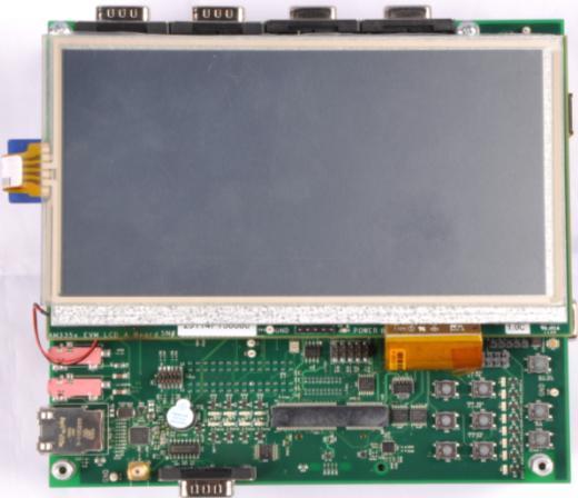 AM335x evaluation module 720MHz AM3358 processor 512MB DDR2 SDRAM 7 LCD resistive touchscreen Accelerometer, temp sensor, light sensor Test/measurement points 7