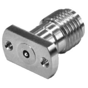 2-Hole Flange Mount Plug Receptacle Stainless Steel Plated 145-0801-602 2