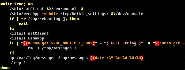 xml is damaged. /sbin/natclient controls the Wi-Fi service of the device, while /sbin/wemoapp controls the WeMo service itself.