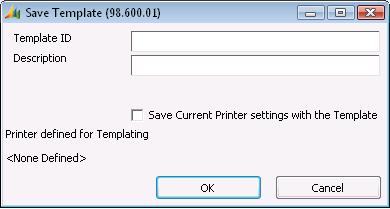 8 Reporting Guide Template Tab Settings Use the Template tab to define a template of the report s current print settings (for example, the options selected in all other ROI tabs) in order to speed up