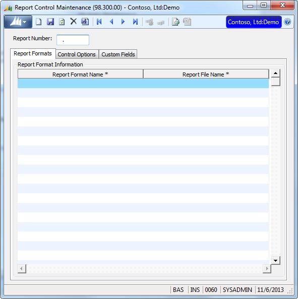 Using Crystal Reports 55 Adding a Report to a Menu Be sure that you have the appropriate access rights to use the screens in the following steps.